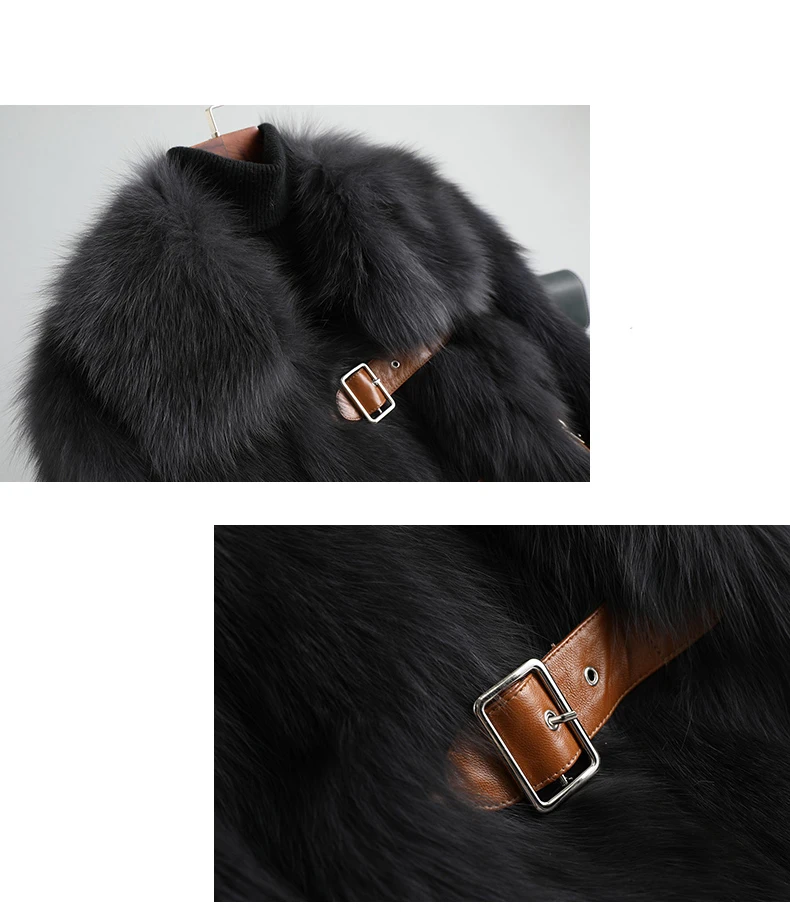 Pudi Новая мода Женская Лисий мех теплое пальто качество А куртки натуральный мех модные пальто A59895