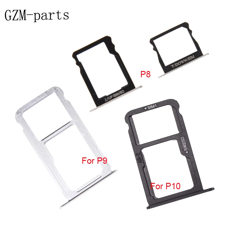 Gzm-части 20 шт./лот SIM держатель для карт+ лоток для карт памяти Micro SD Держатель Слот адаптер для huawei P8 P9 P10