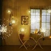 120/180 LED Hanging Starburst String Light Firework Copper Fairy Garland Xmas Lights Outside Twinkle Lamp Holiday Party Decor ► Photo 2/6