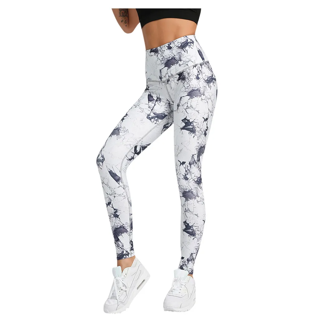 

Leggings Women Tropical Plants Printing Pencil Pants High Elastic Waist Sporting Fitness Stretched Trousers Femme Modis Leginsy