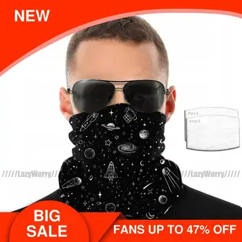 

White Fox Mouth Face Mask Space Facial Mask Polyester Cool with Filters for Adult Mask