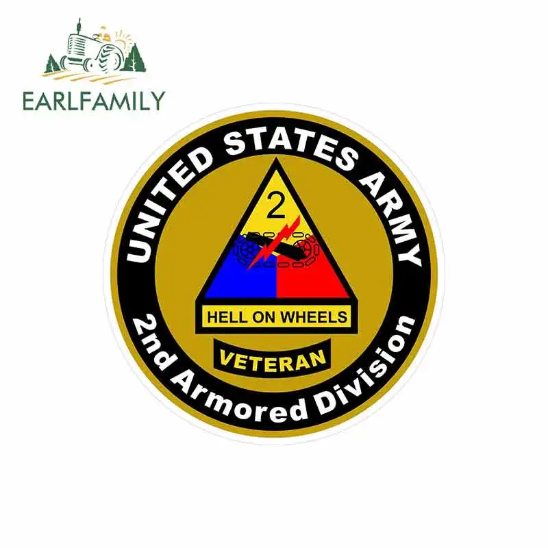

EARLFAMILY 13cm x 13cm for UNITED STATES Army Veteran Funny Car Stickers Accessories Vinyl JDM Bumper Trunk Truck Graphics