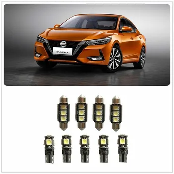 

9Pcs White LED Lights Interior Package Kit For Nissan Tsuru Xterra Urvan Versa XFN Versa Note X-Trail