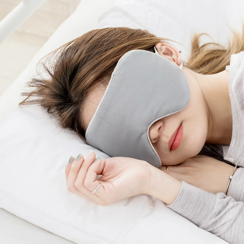 Japanese Eye Mask Travel Office Sleeping Rest Aid Portable Breathable Sleep Goggles Cover Feel Cool Ice Cotton Dual Front | Дом и сад