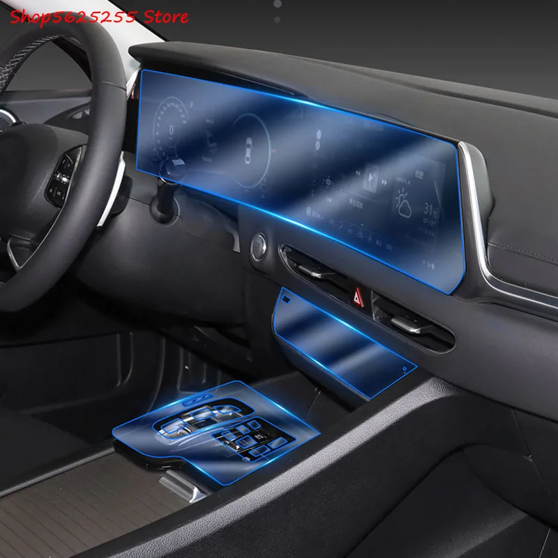 

Central Control Instrument Screen Protector For Hyundai Santa Fe 2019 2020 Invisible Transparent Protective Film Car Styling