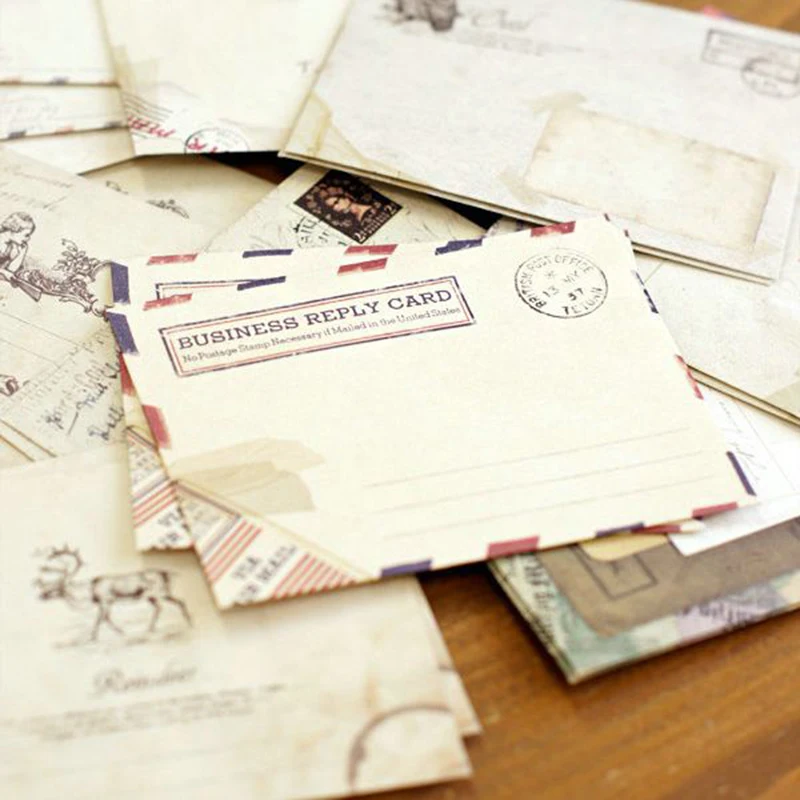 Decorative Vintage Antique Envelope Greeting Card Envelopes Letter Writing  12pcs
