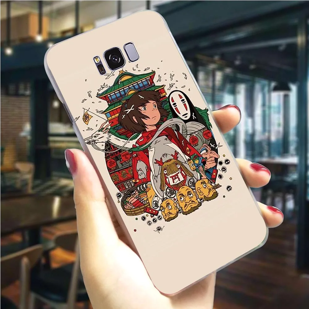 Spirited Away Anime Hard Phone Case for Samsung Galaxy A6 2018 Cover A3 A5 A7 A8 Plus A9 A10 A20 A30 A40 A50 A60 A70 M40 | Мобильные