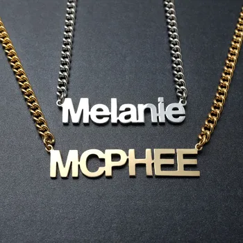 

Personalized Name Necklace Custom Name Necklace, Couple Necklace Nameplate Gift Boyfriend Gift Valentines Day Gift