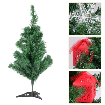 

Artificial Christmas Tree Plastic Christmas Decorations Holder Base Christmas Home Party Decoration Green Miniature Tree