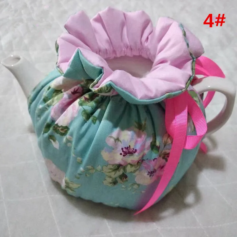 Navy Style Blue And White Porcelain Printed Cotton Teapot Keep WarmHome Decorative Teapot Dust-proof Cover