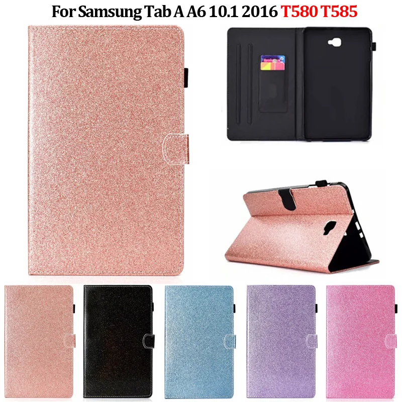 Cover Glitter Bling Per Samsung Galaxy Tab A A6 A 2016 10.1 Sm-T585 Custodia Per Tablet Sm-T580 Per Galaxy Tab A 2016 10.1 2016 Funda