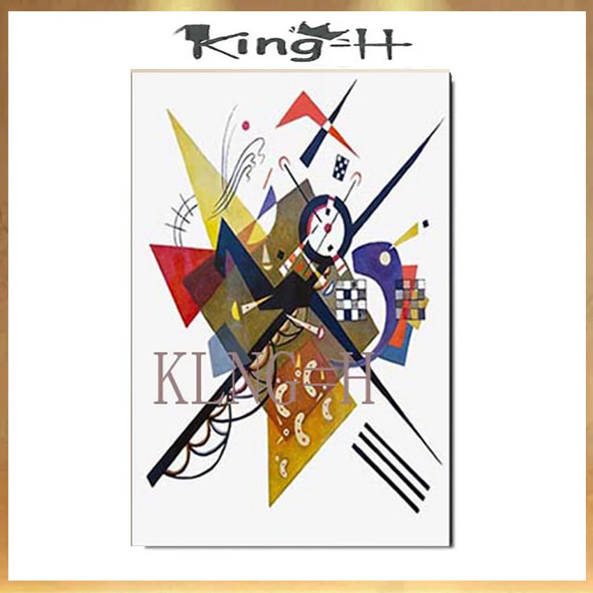 

Large High Quality Wassily Kandinsky Brand Figure Oil Painting Canvas Painting Hand painted AbstractGeometric diagram Picture