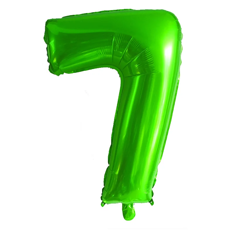 32 дюймов Большой Фольга на день рождения воздушные шары воздушные гелиевые шара с цифрой цифры Happy День рождения украшения Детские воздушные шары для дня рождения балон - Цвет: Коричневый