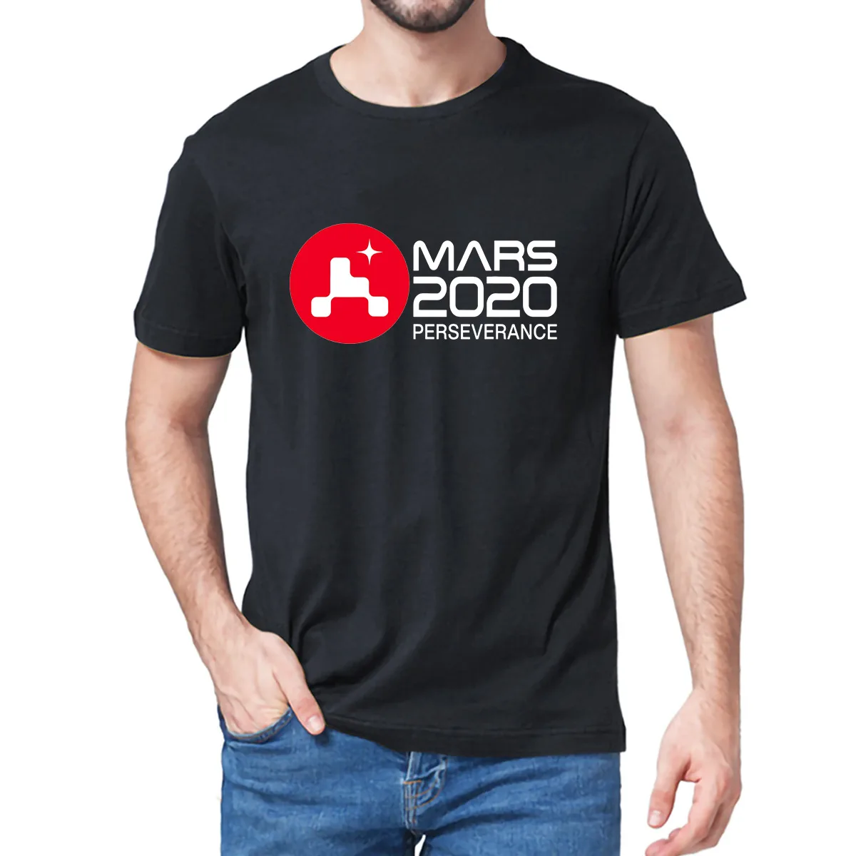Unisex Mars 2020 Mission Perseverance Rover Landing 2021 Space Lover 100% Cotton Summer Men's T-Shirt Women Soft Top Tee | Мужская
