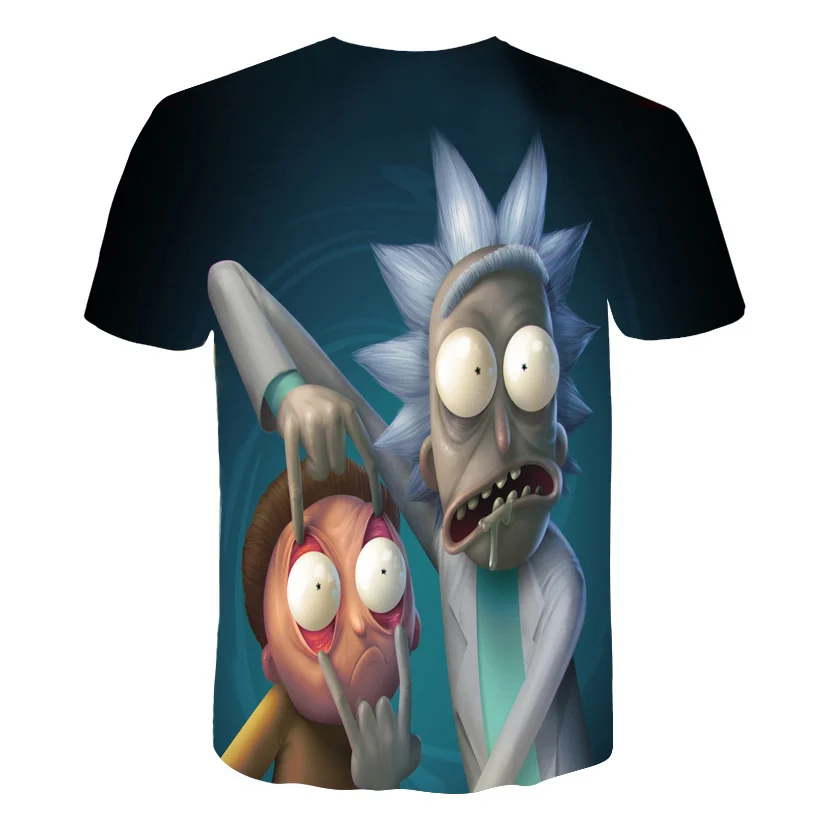 summer Fashion kids t-shirt Cartoon Rick and Morty 3d Print boys/girls tshirt Hip hop Tee shirts plus size t-shirt