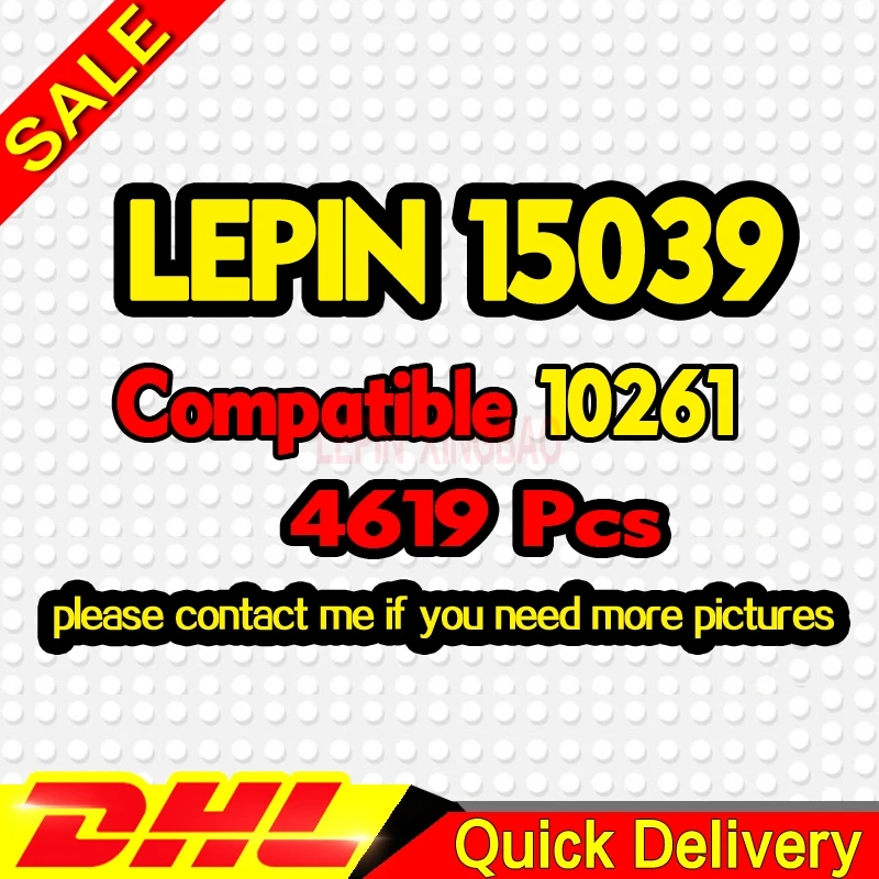 LP 15039 10261 ролик забавная модель набор подставок 4619 шт. Кубики детские игрушки город модель подарки