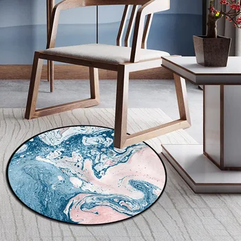 

Glass Pattern round Carpet Bedroom Living Room Coffee Table Room Hanging Basket Garden Blanket Computer Chair Mat