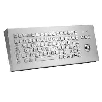 

Dust-Proof Industrial Desktop Keyboard 89 Keys With Stainless Steel Mouse compact size with integrated 25mm/38mm trackball