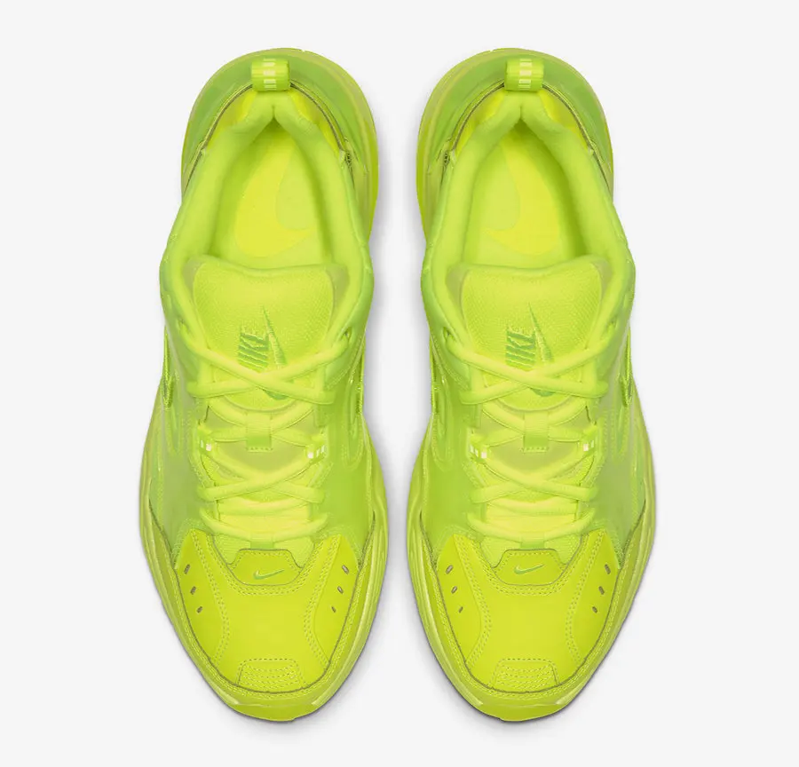 Nike M2k Tekno Мужские Кроссовки флуоресцентный зеленый тренд цвет уличная спортивная обувь CI5749 оригинальная аутентичная