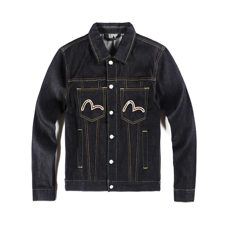 Подлинная Evisu, мужское зимнее пальто, теплая дышащая куртка, ковбойская мода, для мужчин и женщин, для влюбленных, высокое качество, пальто, Тренч