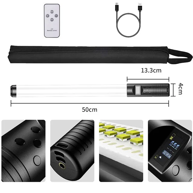 RGB LED 비디오 라이트 튜브 라이트를 제공하는 핸드헬드 라이트 완드