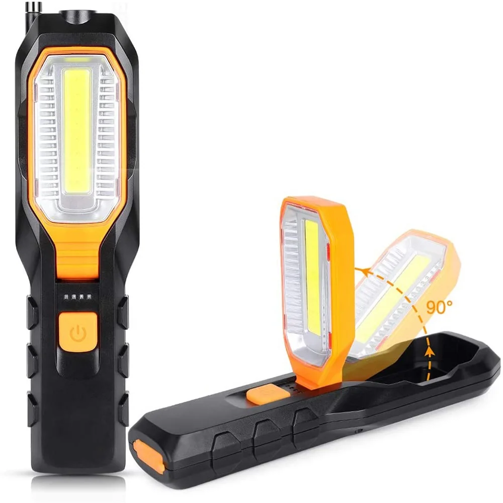 

LED Work Light Foldable COB Outdoor Car Garage Inspection Lamp Magnetic Torch USB Rechargeable