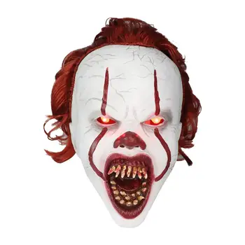

Clown Mask Halloween Horror Masks Cosplay Stephen King's It Pennywise Joker Scary Mascaras De Latex Realista Maske Costume Props
