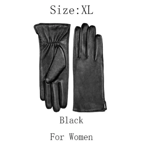 Новинка Xiaomi Mijia Qimian перчатки для сенсорного экрана из овечьей кожи водонепроницаемые испанские сырые мягкие кожаные теплые зимние перчатки для женщин мужчин привод - Цвет: woman xl