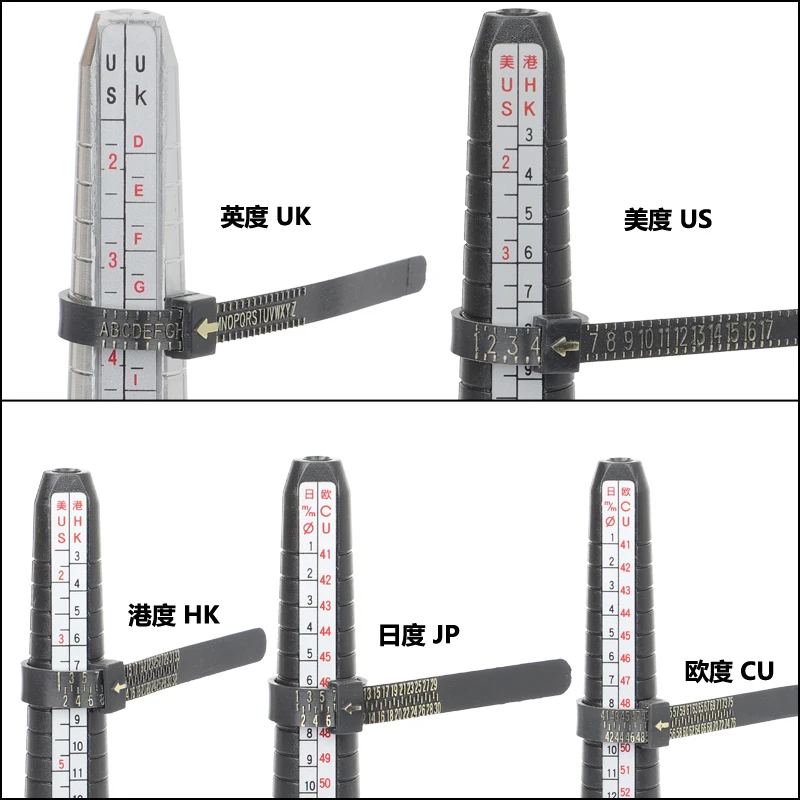 Черное кольцо размер официальный США Великобритания EUR HK JP CU измерительный прибор для мужчин и Wo мужчин s размеры A-Z ювелирные изделия аксессуар измеритель