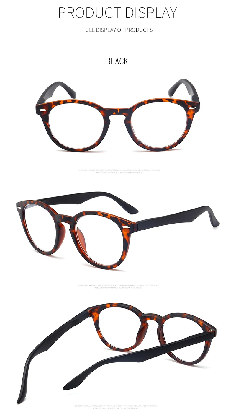 Lunettes De Lecture Rondes Bleues - Dioptrie +3, Marque New Time - Neuf Avec étiquettes