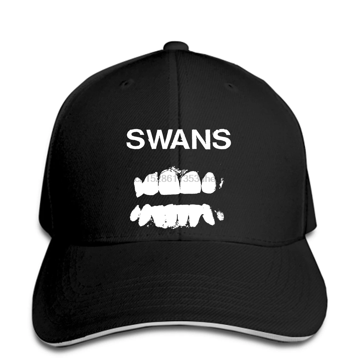 Новые популярные Лебеди Группа черный Бейсбол Кепка с прямым козырьком остроконечные