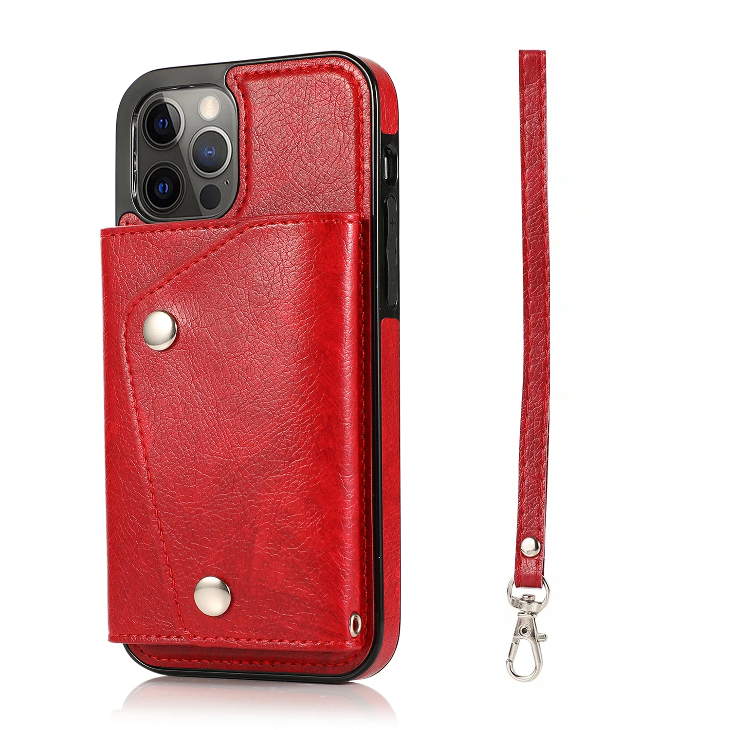 iphone wallet case Bao Da Cao Cấp Dành Cho iPhone 12 11 Pro Max 12 Mini XR X XS Max Khe Cắm Thẻ Đứng Funda Cho iPhone 7 8 6 6S 6S Plus SE 2020 Coque lifeproof case Cases For iPhone