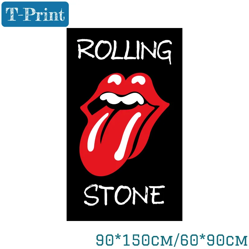 

Free shipping 60*90cm Rolling Stone Banner Flying 150*90cm Flag For Home Office Party Bar