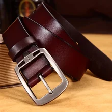Genuine Leather Men Belt Male High Quality Leather Classic Belt Men Male Strap Luxury Pin Buckle Fancy Vintage Jeans
