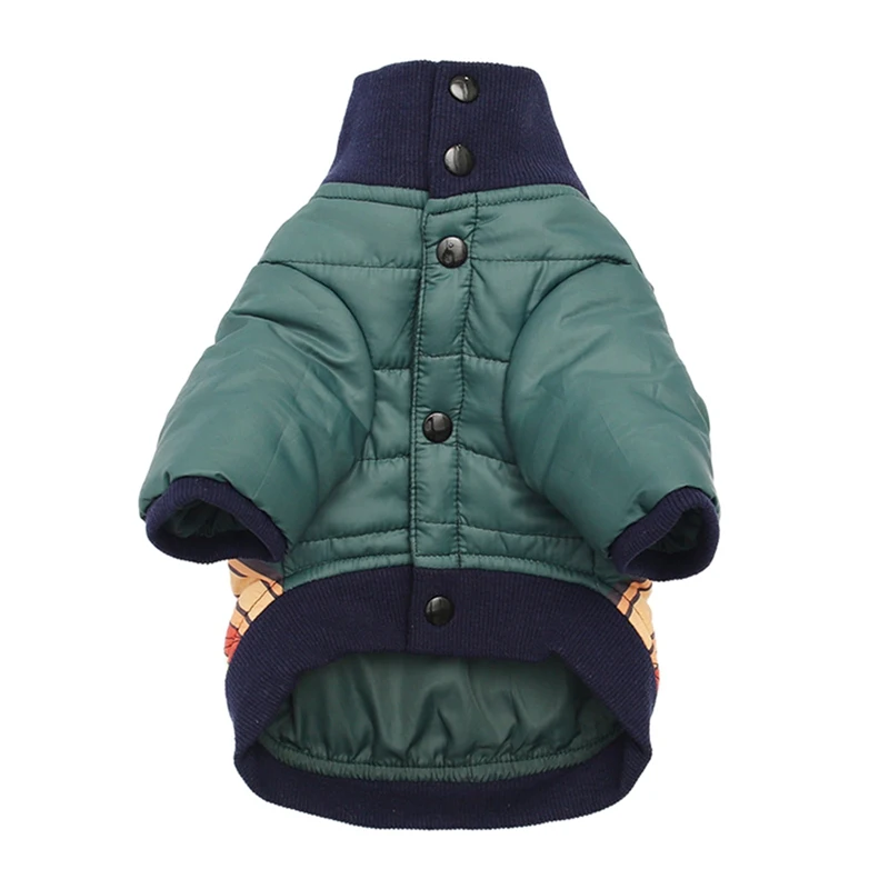 Костюм для холодной погоды для домашних животных утепленная одежда флисовое пальто для маленькой собаки с хлопковой подкладкой 2-legged куртка с длинными рукавами tm