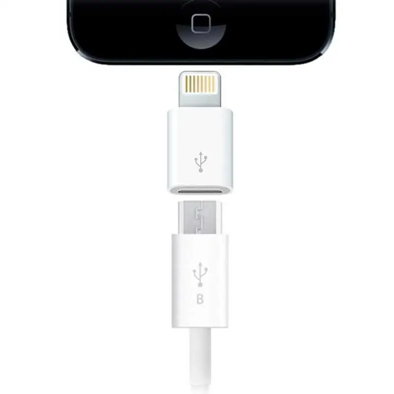 OcioDual адаптер MicroUSB на 8 pin, совместимый с iPhone 6 Plus 5 5S 5C iPad 4 Mini 2 iPod Touch 5G& Nano 7G конвертер