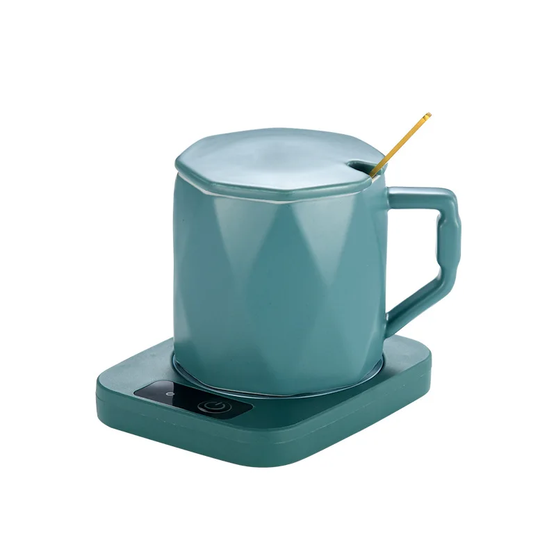 Mug Heater Coffee Mug Cup Warmer 220V Milk Tea Water Heating Pad Cup Heater Warm Mat Constant Temperature Coaster EU Plug 4
