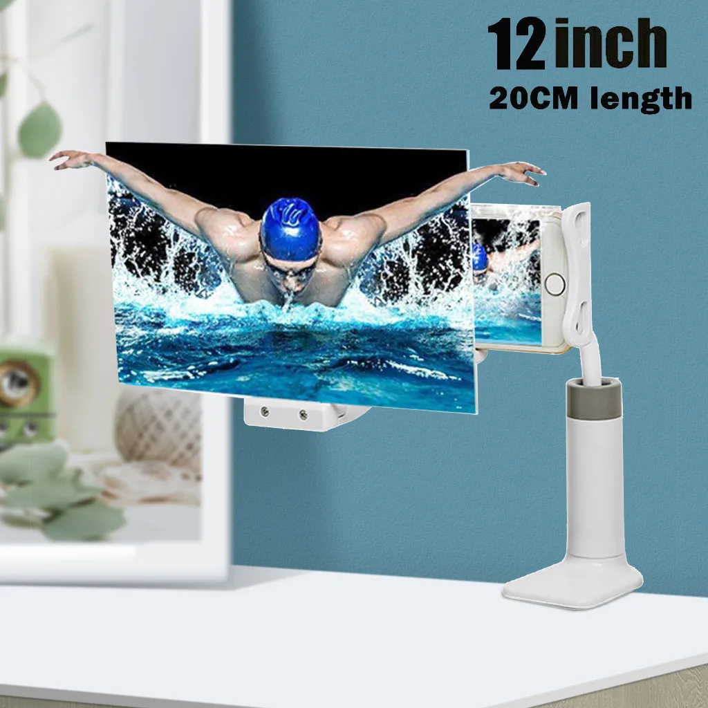 Держатель планшета для телефона 3D HD увеличитель экрана Мобильный телефон высокой четкости проекционный Кронштейн регулируемый гибкий держатель#40
