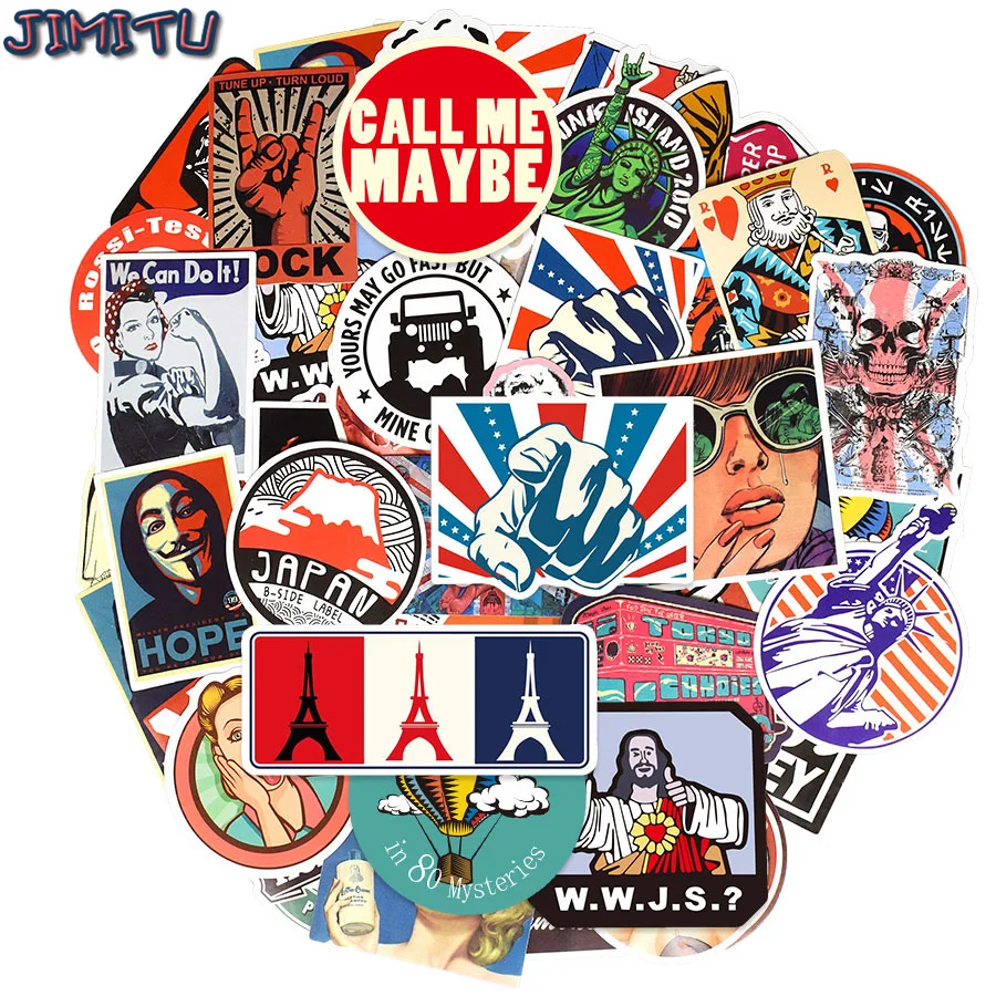 Bumper Stickers Laptop Decal Vintage Stickers Funny Quotes Stickers