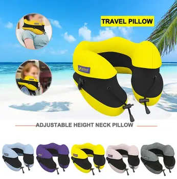 

Travel Pillow Best Pure Memory Foam Neck Pillow Support Head Soft Comfortable Pillow for Sleeping Rest Airplane Travel