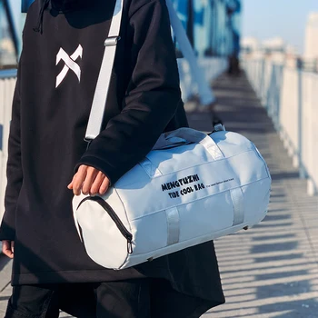 

Japanese Harajuku Sports Fitness Messenger Bag Luggage Bucket Bag Female Korean Ins Large Capacity Student Travel Female