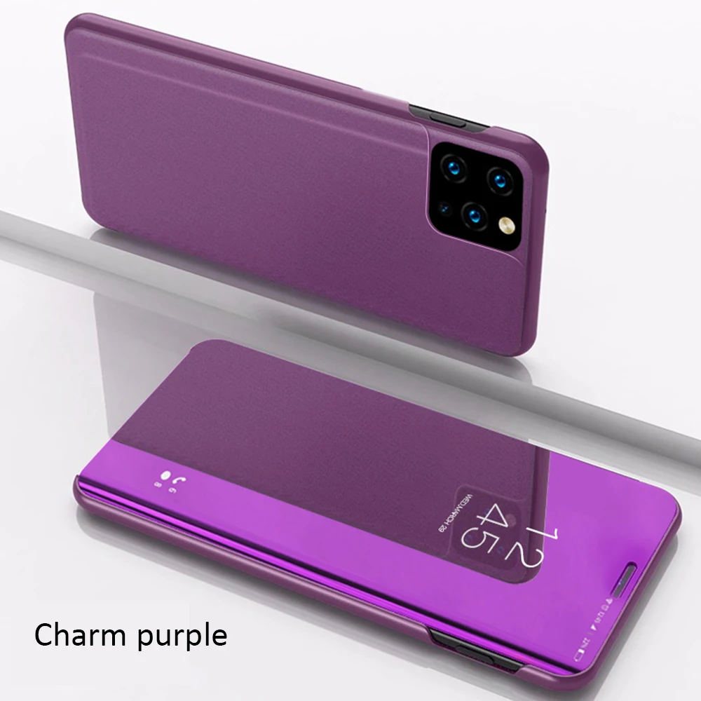 GerTong зеркальный флип-чехол для телефона, чехол для iPhone 11 Pro Max, защитный чехол для iPhone 11, прозрачный вид, смарт-чехлы с подставкой, Coque