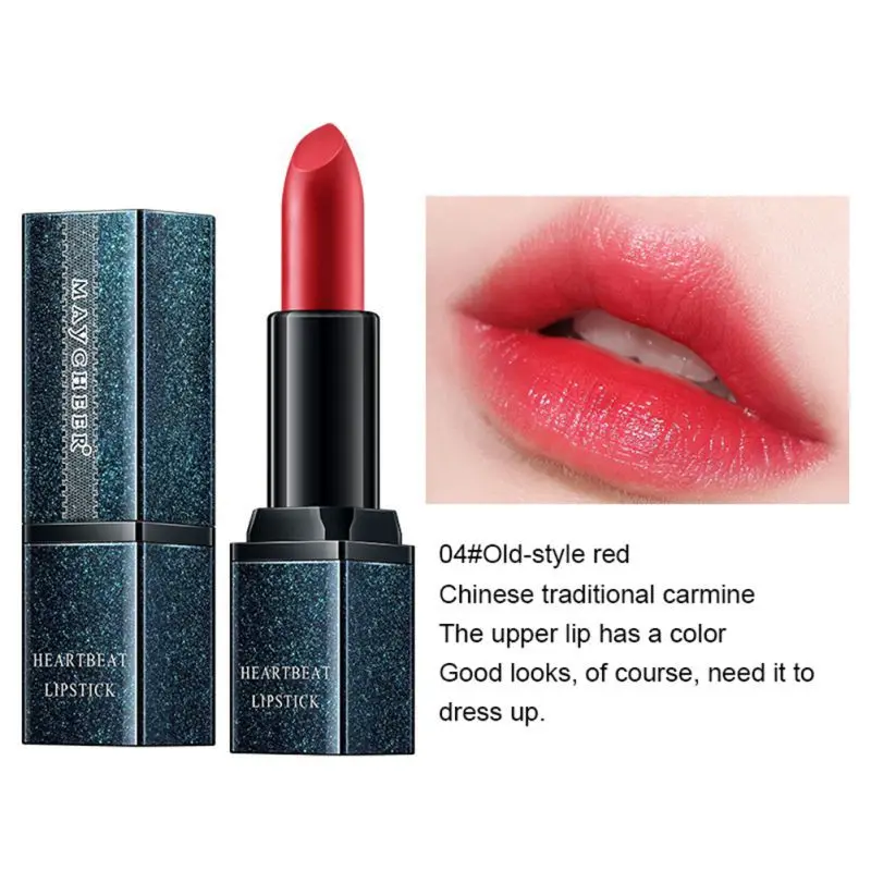 A4 Smooth Moisturizing Lipstick Waterproof Non-stick Cup Long-lasting Colorfast Lipstick Matte Lipstick For Dark Skin - Цвет: A4