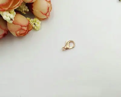 Золотой Diy сумка аксессуары маленький крючок Застежка 14 мм золото Серебристая черная бронза 40 шт./партия - Цвет: Золотой