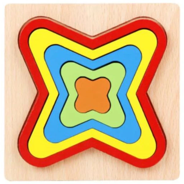 1Set Wooden Hammering Ball Hammer Box Children Fun Playing Hamster Game Toy Early Learning Educational Toys Quadrilateral