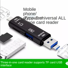 

Type C&MicroUSB & USB 3 In 1 OTG Card Reader High-speed Universal OTG TF/USB for Android Computer Extension Headers