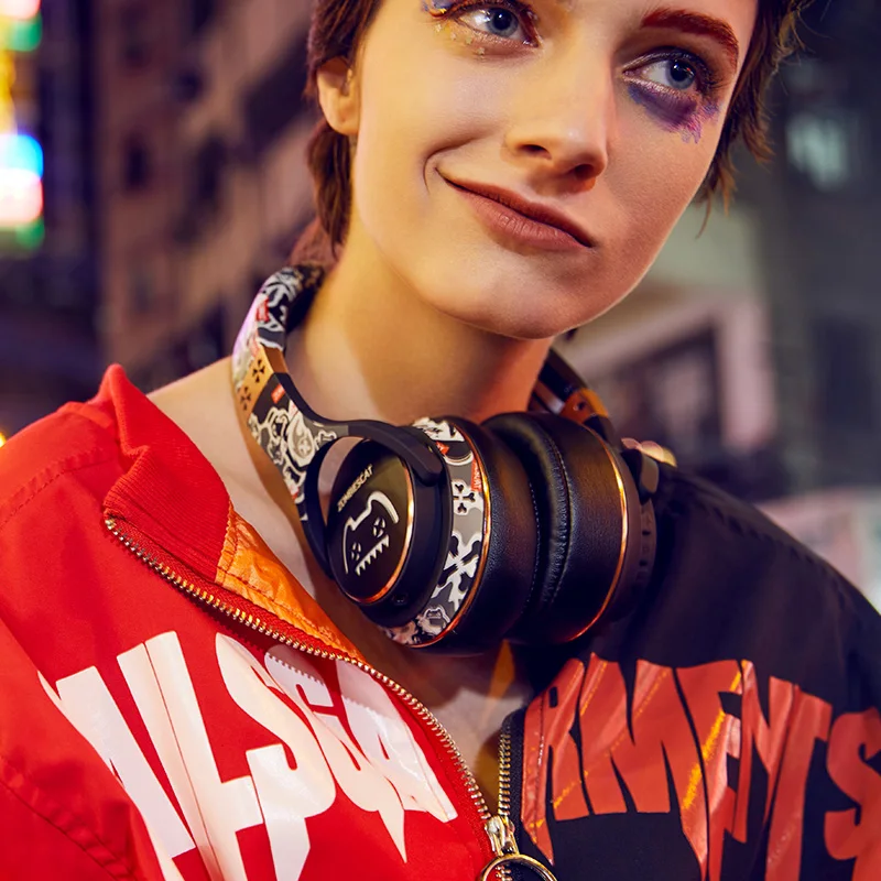 

Active noise reduction Bluetooth headset heavy bass mobile phone noise cancellation wireless sports headset For Apple Android