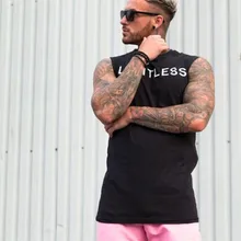 Жилет для занятий фитнесом, мужской жилет без рукавов с вырезом лодочкой, спортивная одежда для тренировок