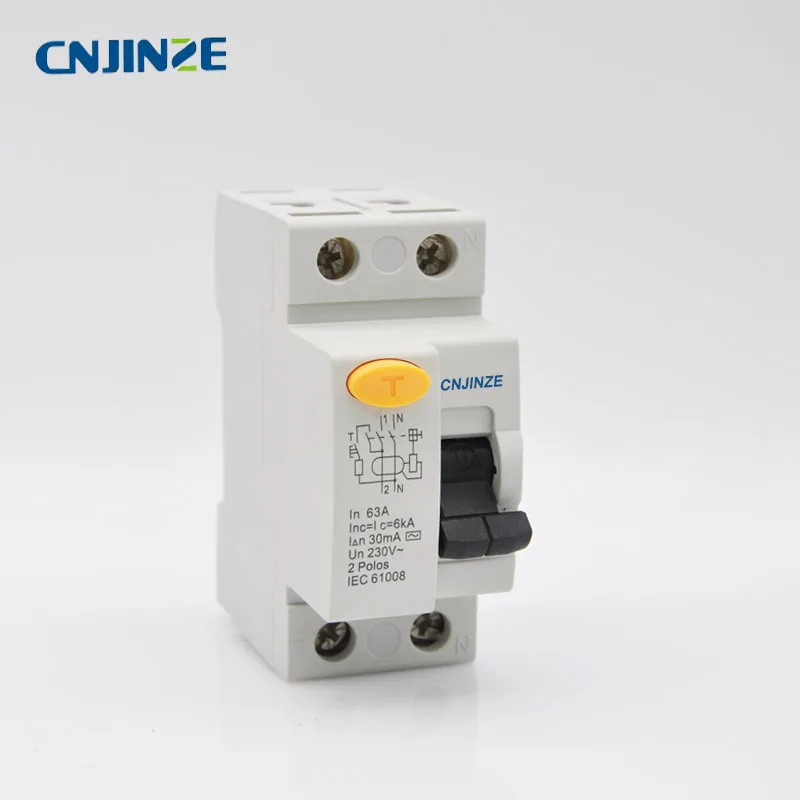 AC Тип 63A RCBO LE 1P + N 230 В ~ 50 Гц/60 Гц автоматический выключатель с защитой от перегрузки