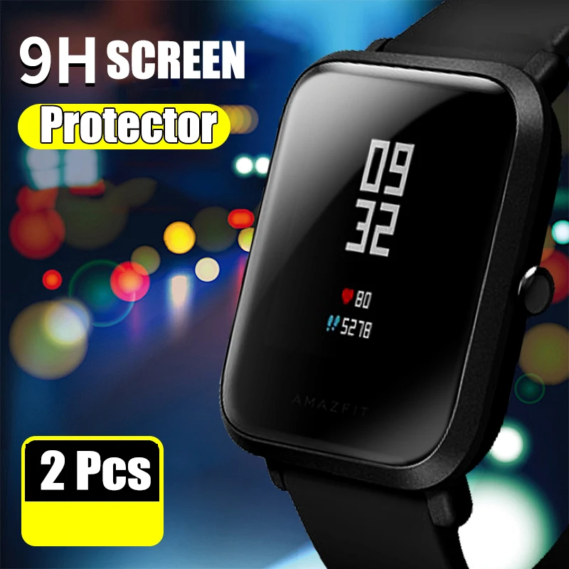 2 шт. Защитная пленка для экрана Amazfit GTS закаленное стекло Смарт часы защита Bip Lite